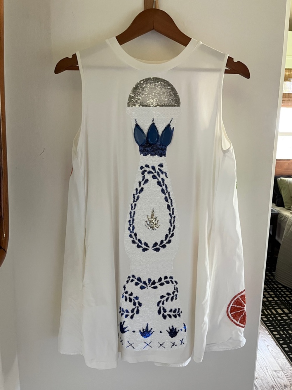 Queen of Sparkles Sleeveless Sequined Tequila Dress